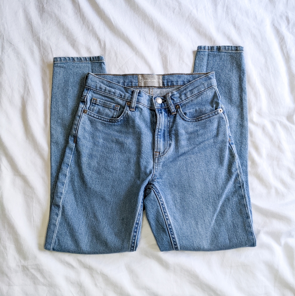 Everlane Light Wash Denim Ankle Jeans